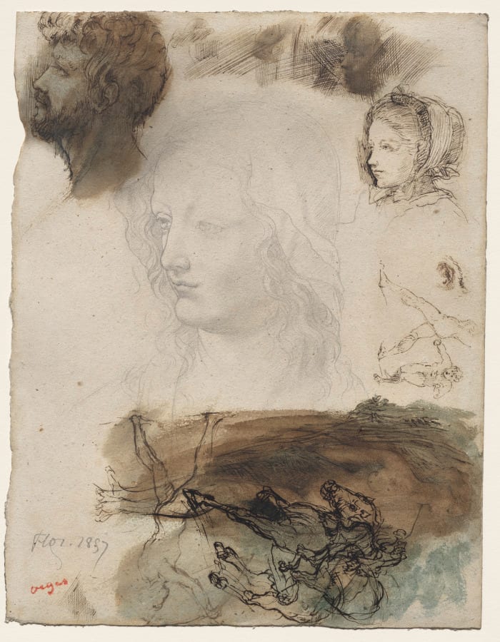 Sheet of Studies and Sketches — artwork