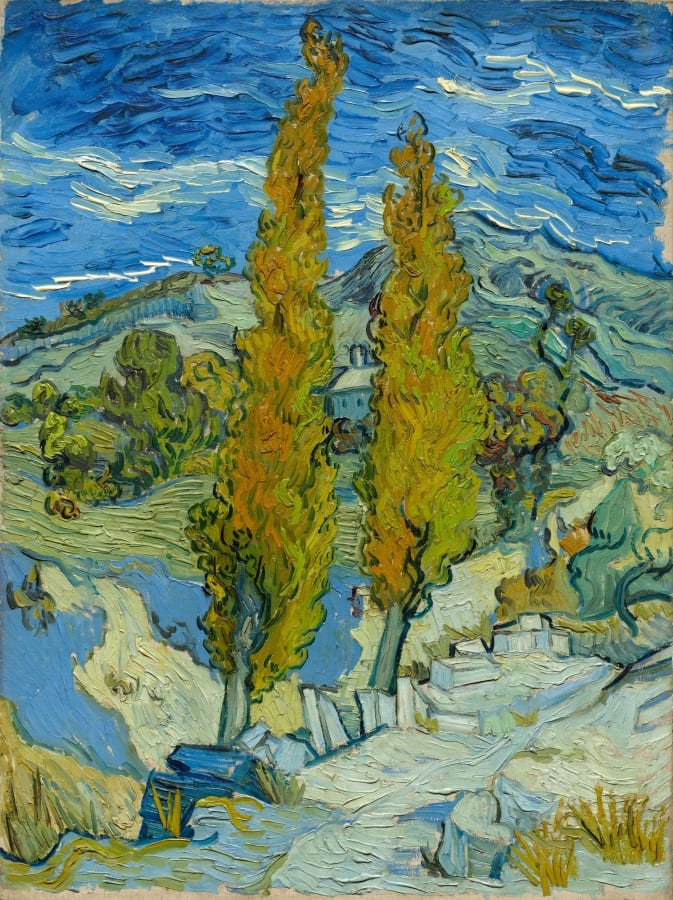 Two Poplars in the Alpilles near Saint-Rémy — artwork