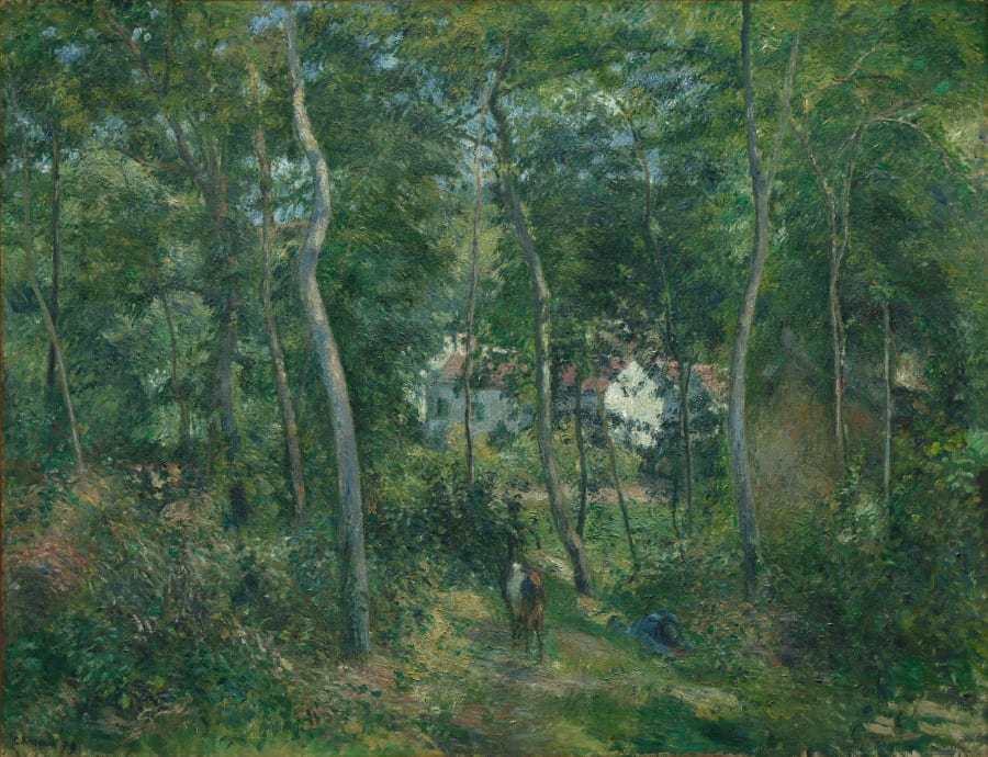 Edge of the Woods Near L'Hermitage, Pontoise — artwork