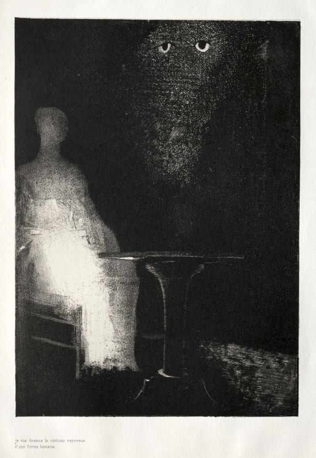 Below, I Saw the Vaporous Contours of a Human Form — artwork