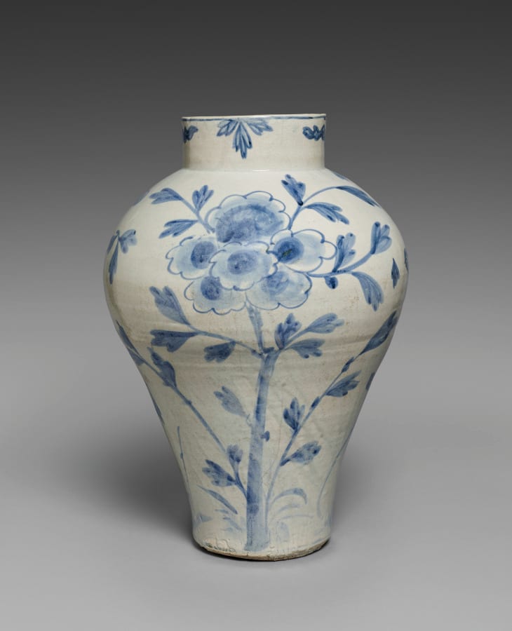 Vase with Bird and Flower Design — artwork