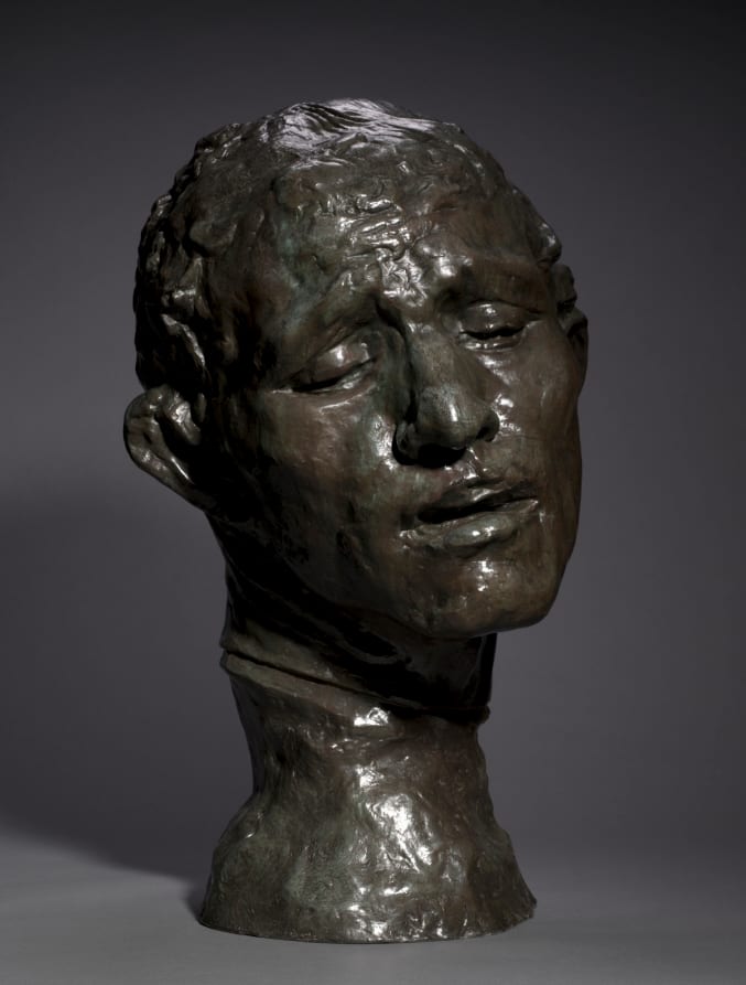 Heroic Head of Pierre de Wissant, One of the Burghers of — artwork